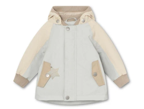 Mini A Ture blue metal color block overgangsjakke Wally bomuldsfor